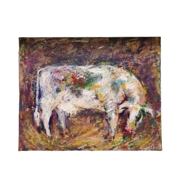 Walton Other - Abstract Cow Painting - Multicolor